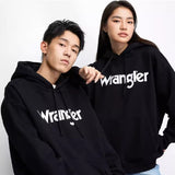 Wrangler 男女款衛衣 連帽- 黑色