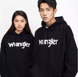 Wrangler 男女款衛衣 連帽- 黑色