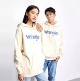 Wrangler 男女款衛衣 連帽- 米白色